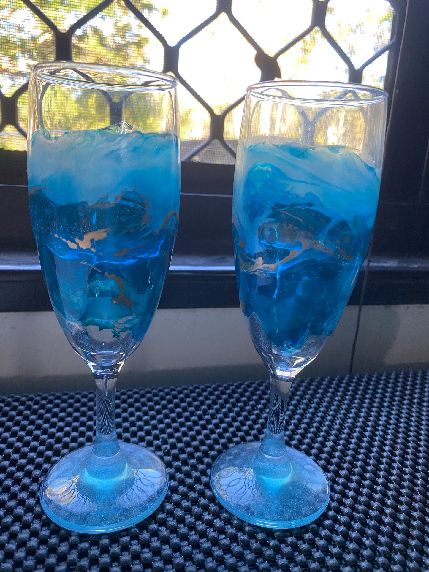 Resin Glasses Set of 2 (pics as examples)