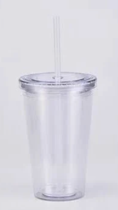 Acrylic 24oz Stadium Snow Globe Tumbler