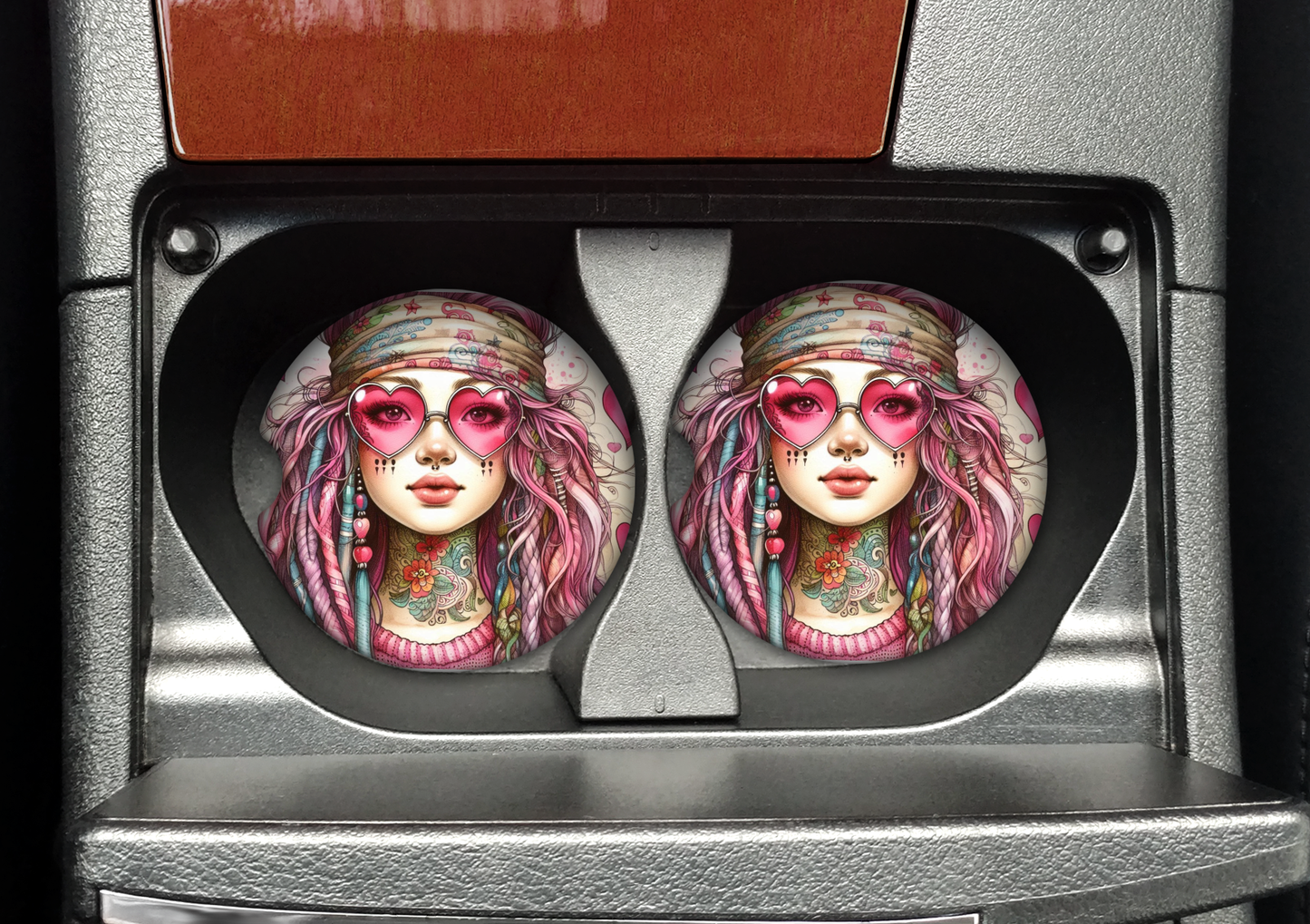 Car coasters neoprene. Collection 1. Ready made.