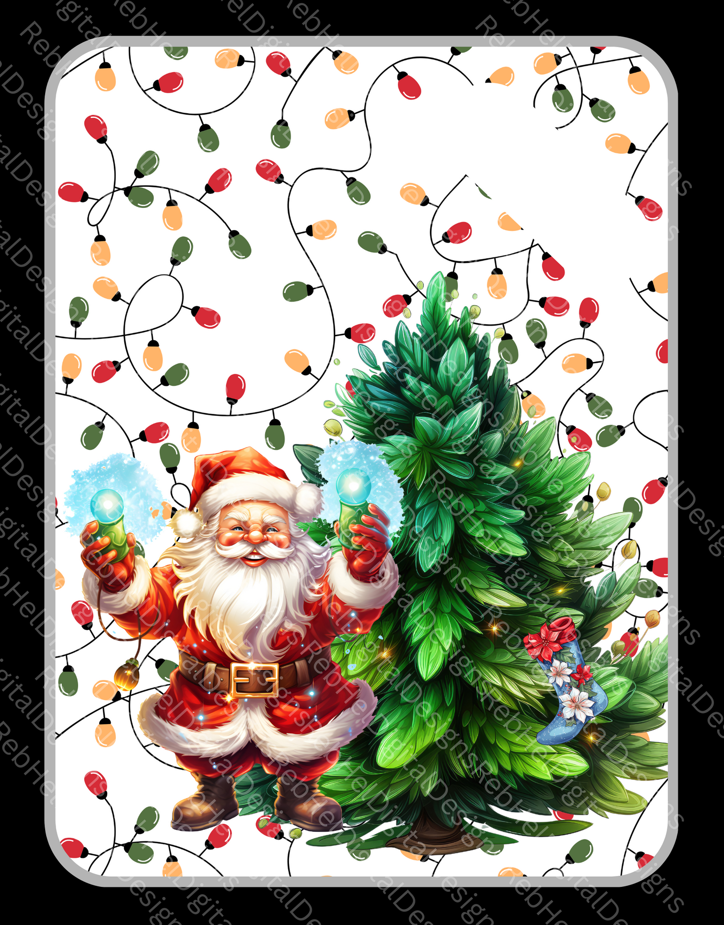 Chopping board Sublimation Designs-Christmas