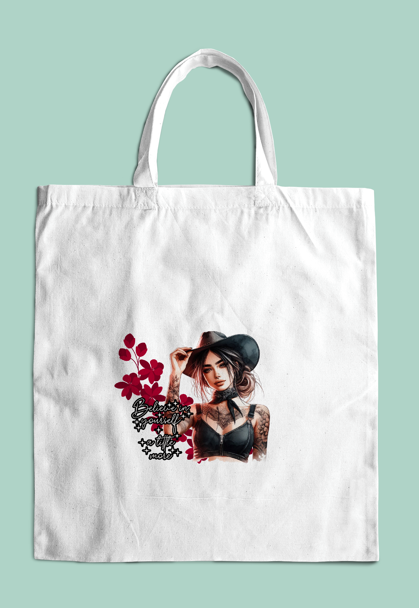 DTF Designs for Tote/crossbody bags and T-shirts.