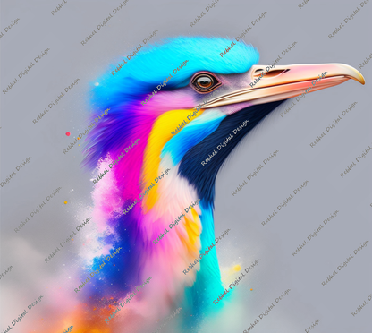 Beautiful Colour wash Bird