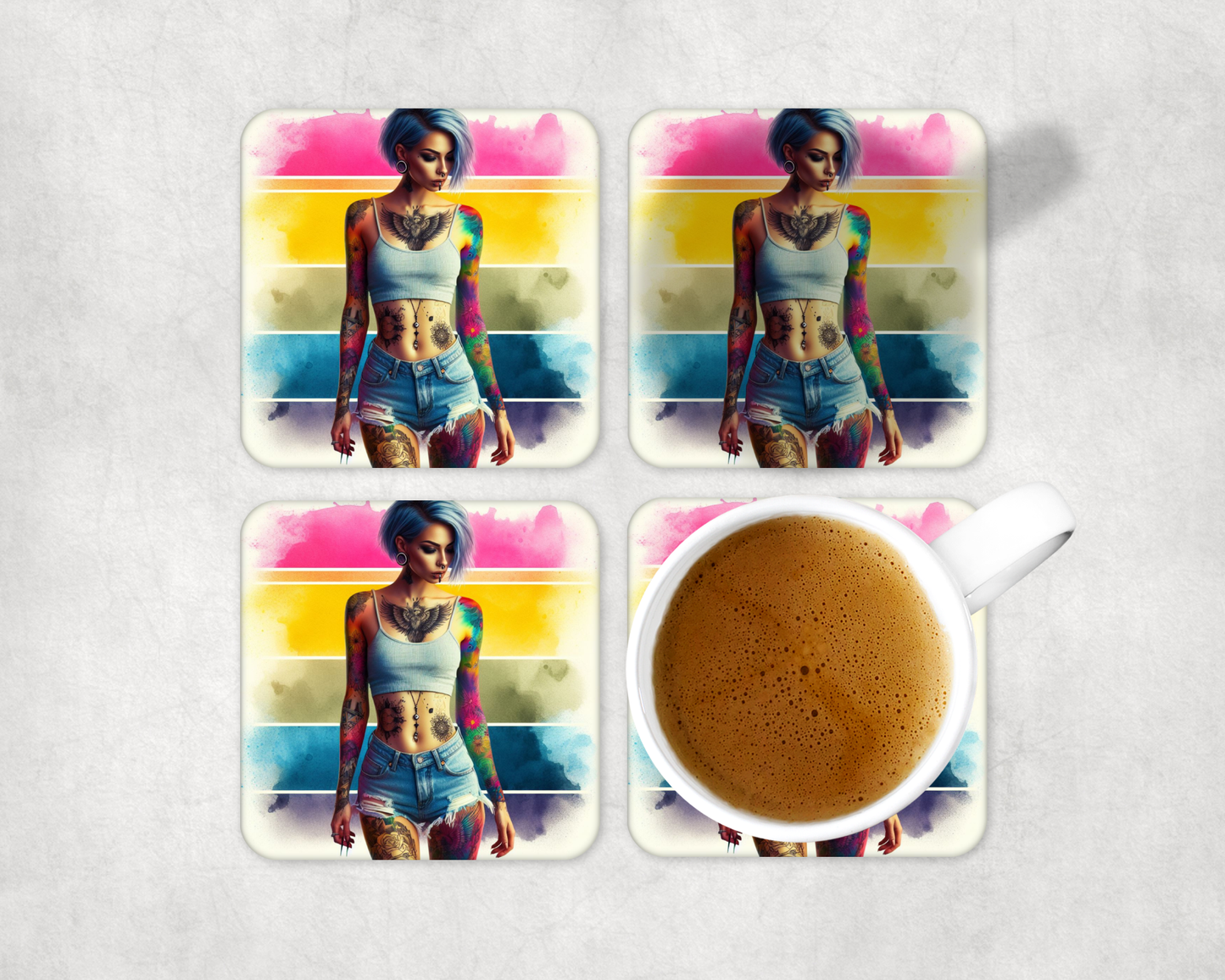 Coaster sets designs square Collection 1