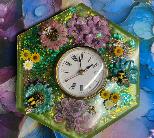 Resin Desk Clock (example pics)