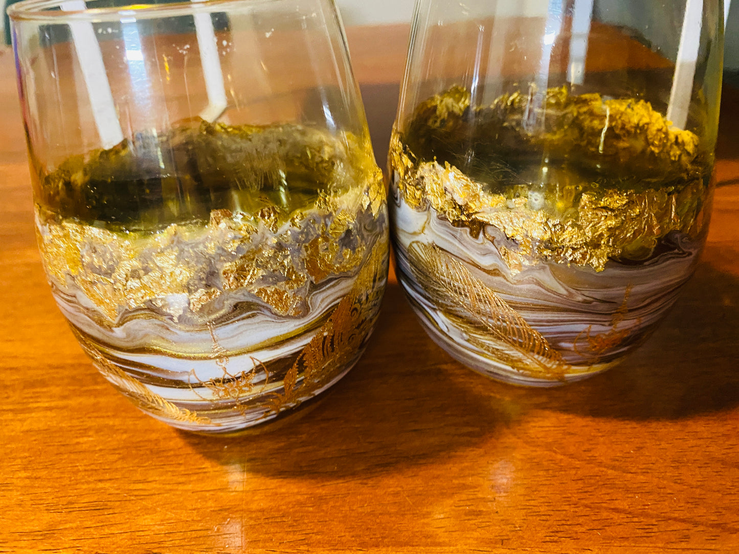 Resin Glasses Set of 2 (pics as examples)