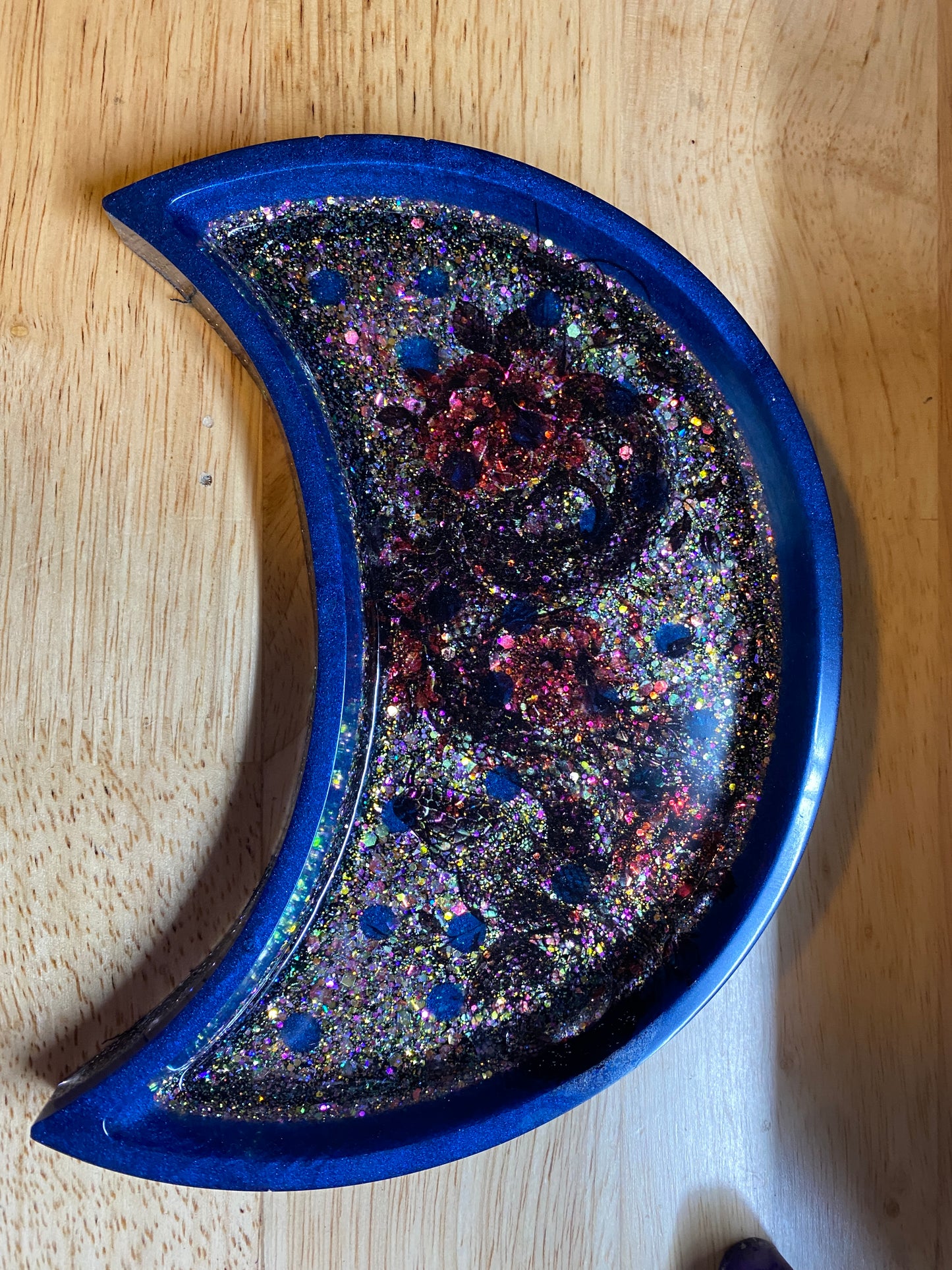 Resin Moon Trinket Trays (example pics only)made to order