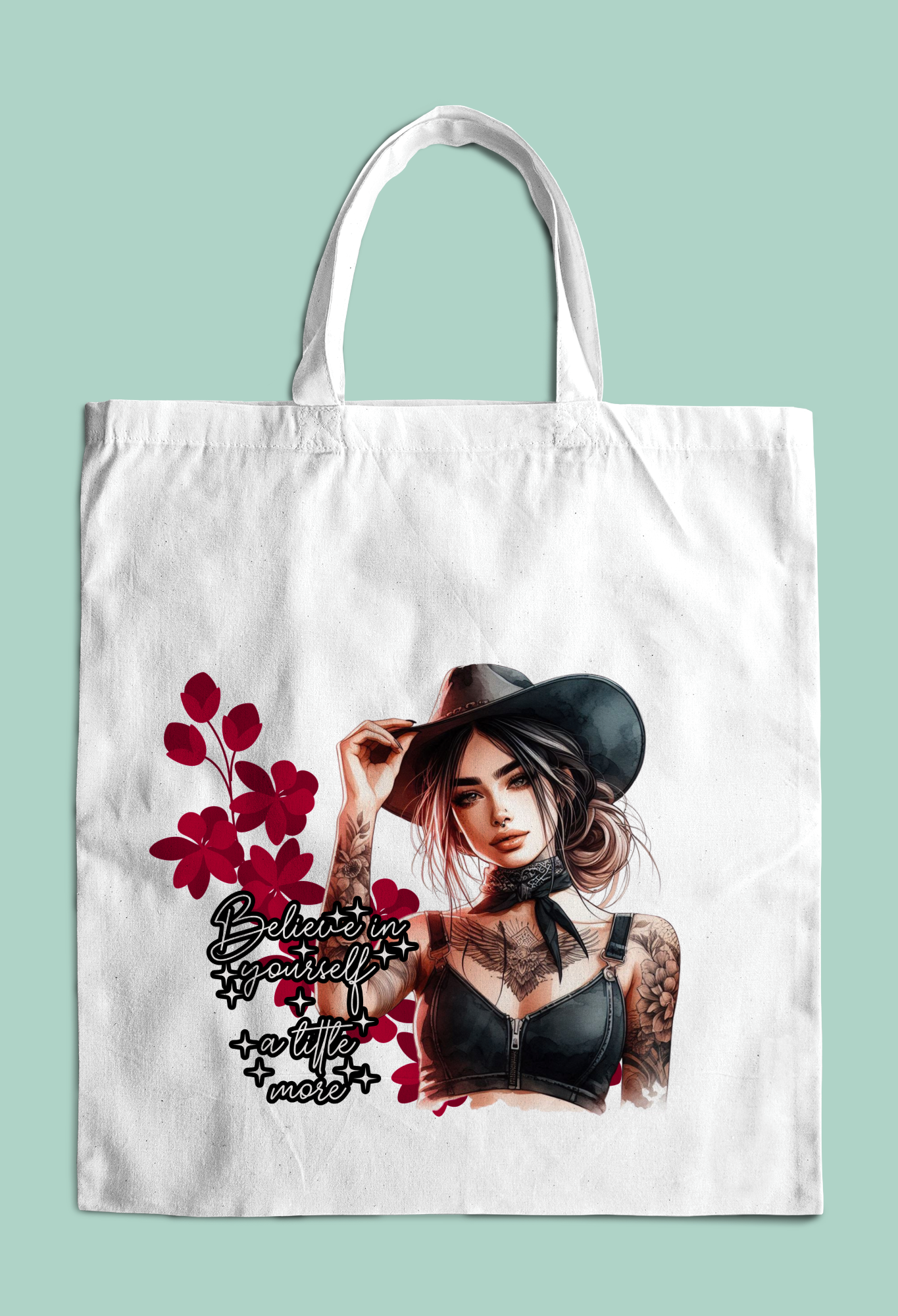 DTF Designs for Tote/crossbody bags and T-shirts.