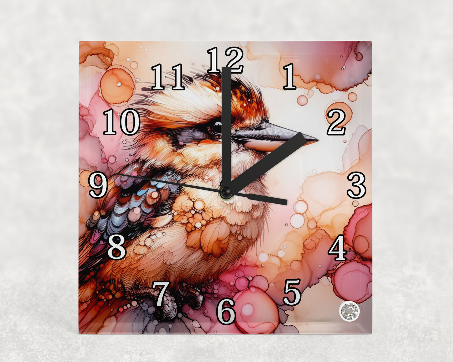 Glass clocks with Stand 20 x 20cm. Collection 2