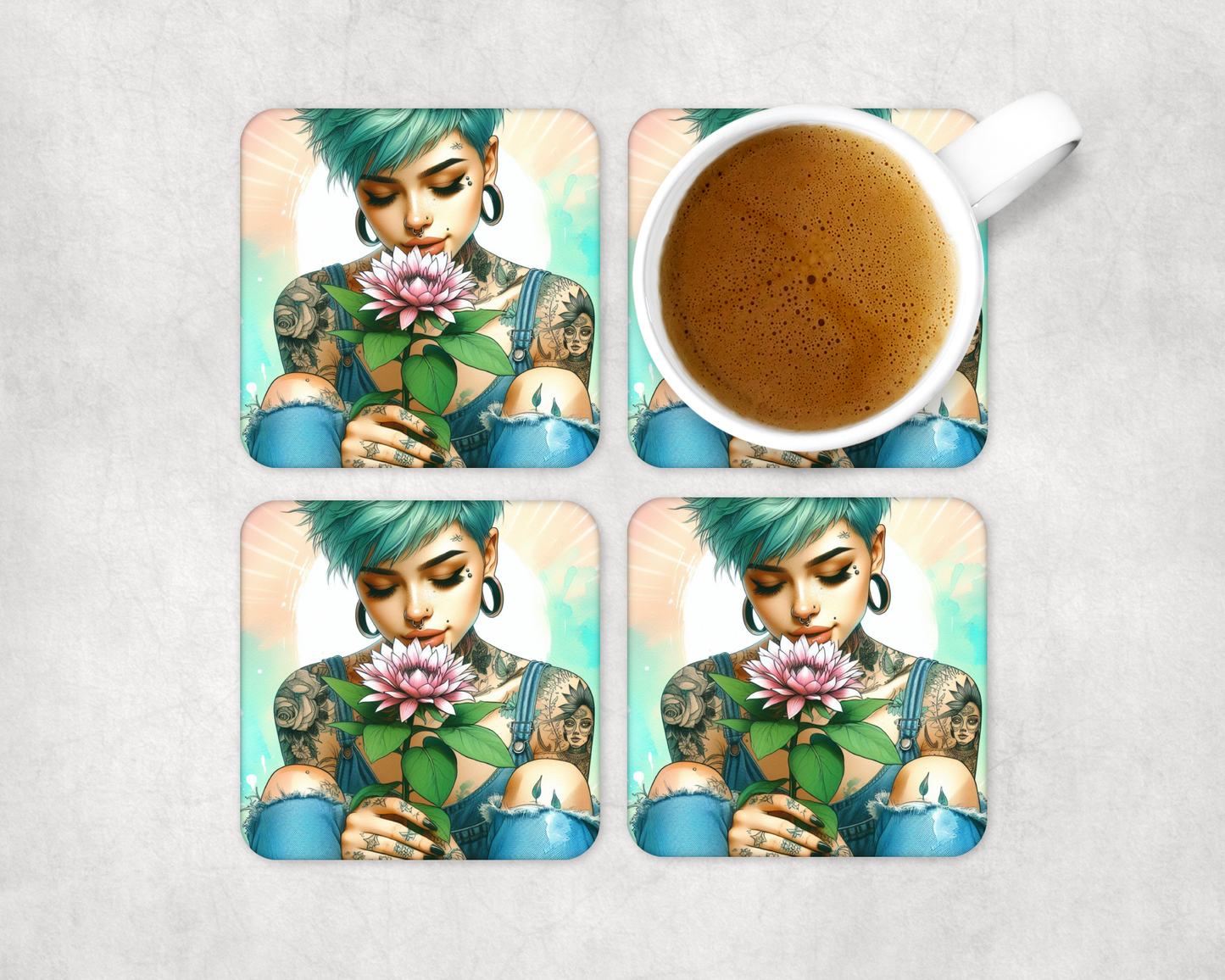 Coaster sets designs square Collection 1