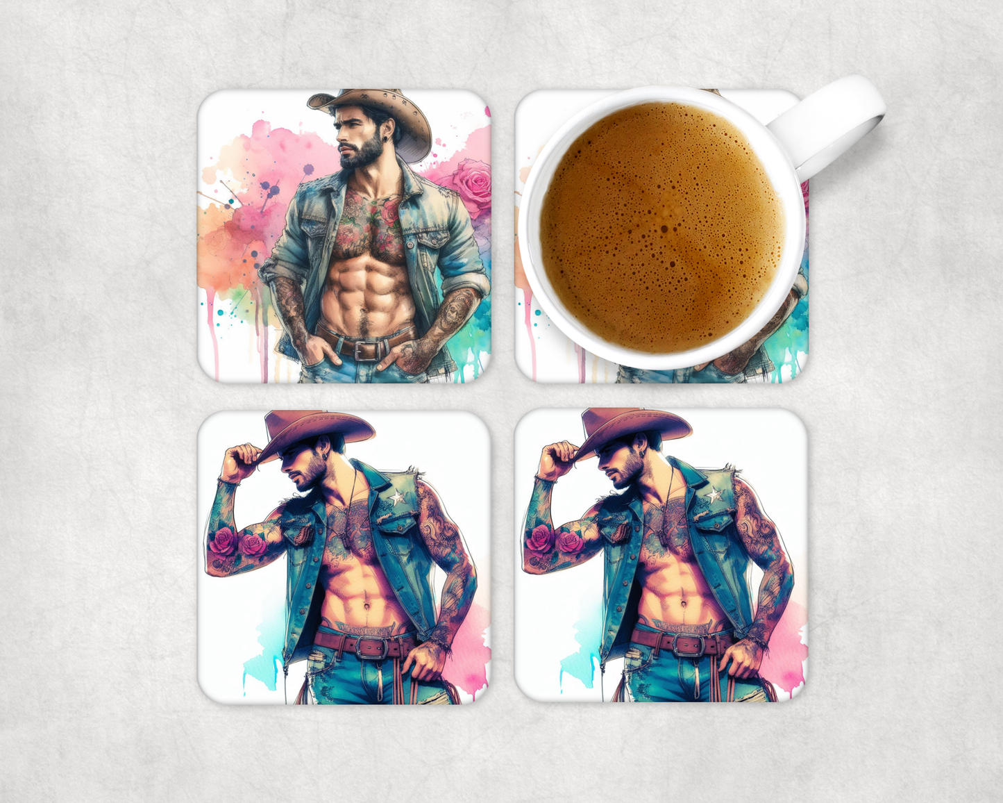 Coaster sets designs square Collection 1