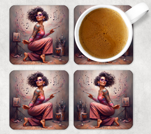 Coaster sets designs square Collection 1