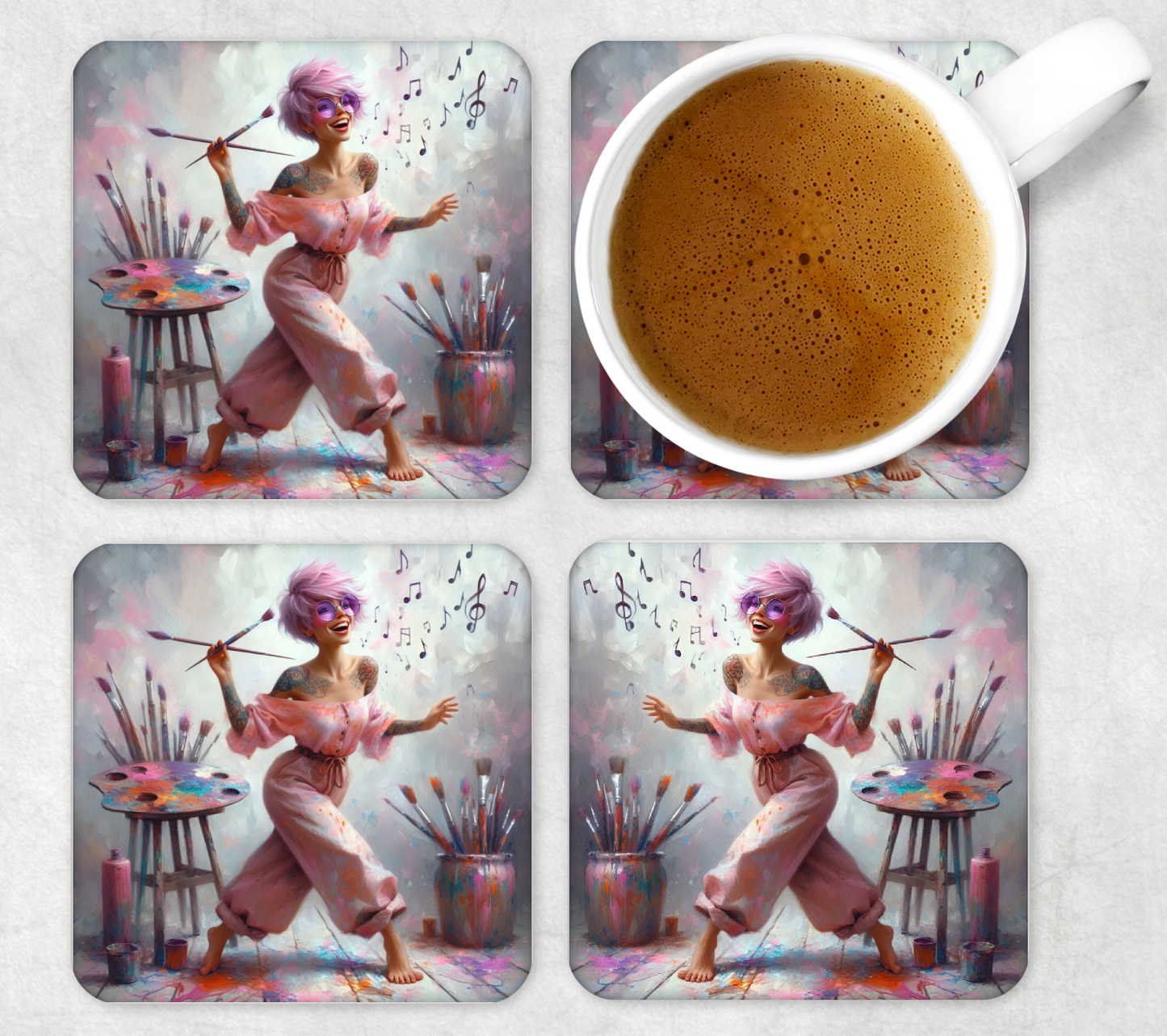 Coaster sets designs square Collection 1