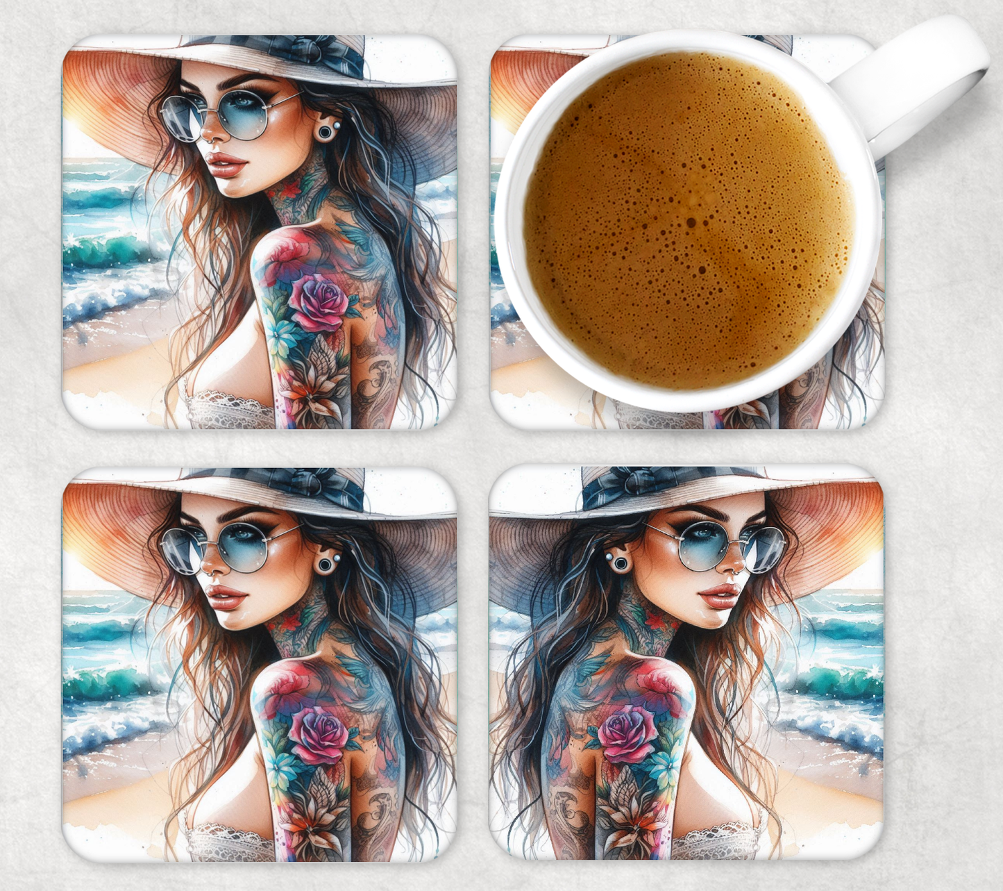 Coaster sets designs square Collection 1