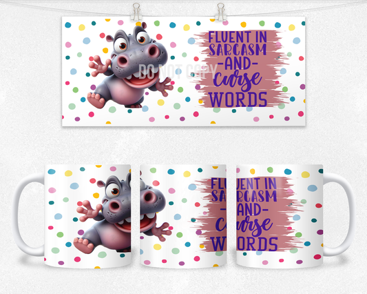 Fluent in Sarcasm Mug Design