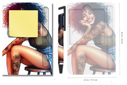 Sticky Note Holders with matching pen. Collection 1. Ready made.