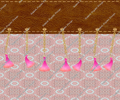 Bag-Leather design bag with tassels
